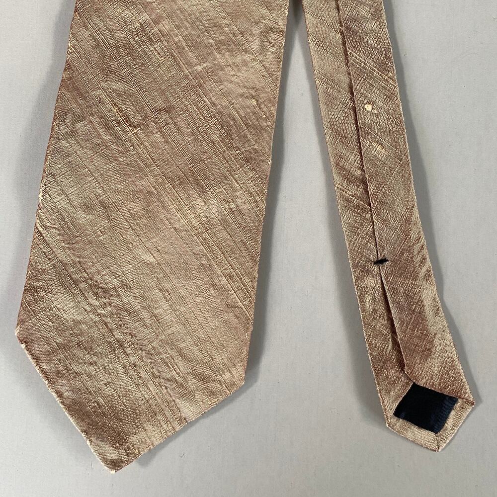BARNEYS NEW YORK Tan Stripe Tie